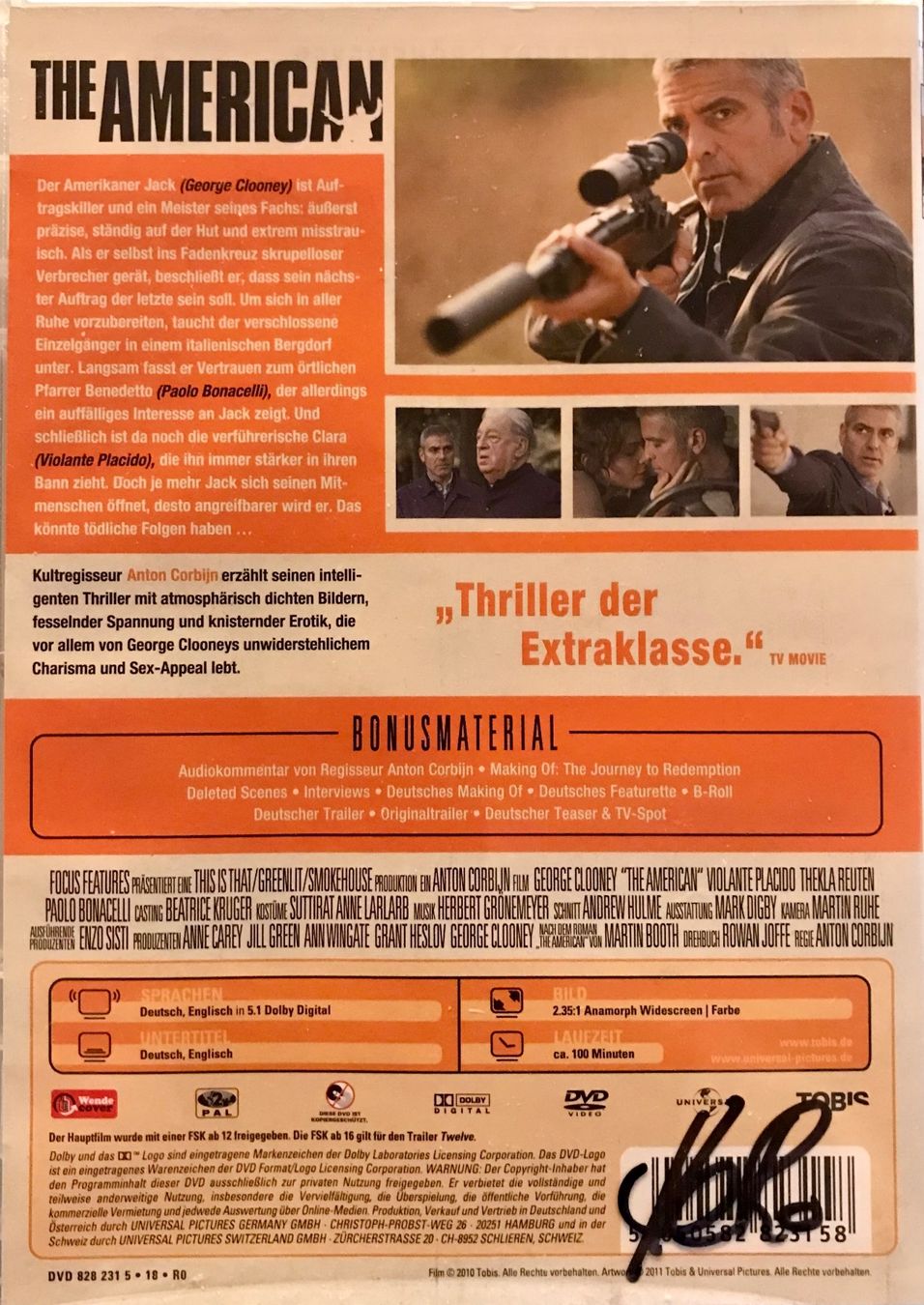 Alle DVDs: The American – Gebraucht aus Lostorf von heidimeier 1