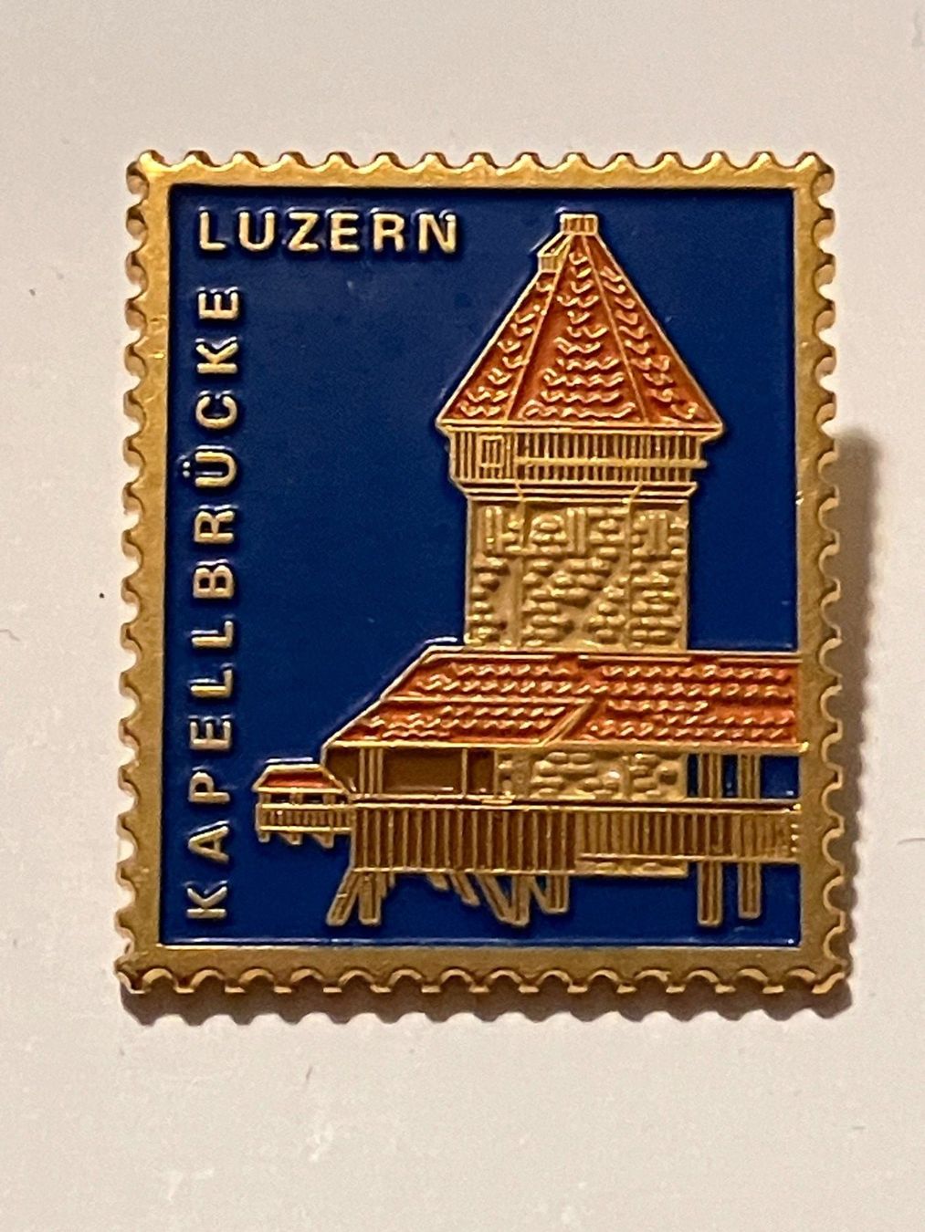 Placchette & Badge: 1 Pin Kapellbrücke Luzern – Usato da Basel venduto da djwwpp