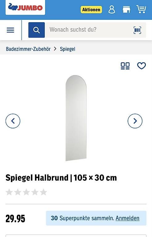 Specchi: spiegel halbrund bogen neu – Usato da Zizers venduto da mie_lp22 2