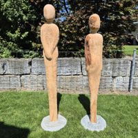 Holzskulptur "Silent Talk"