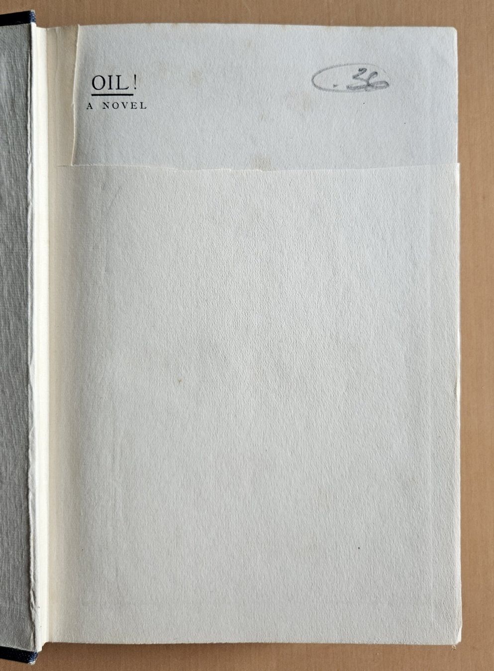 Bücher: Upton Sinclair: Oil! – Gebraucht aus Schaffhausen von asyouwestley 4