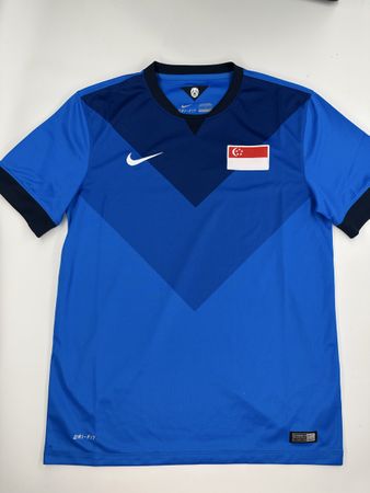 Nike Singapur Fussballtrikot / Jersey Blau Grösse L