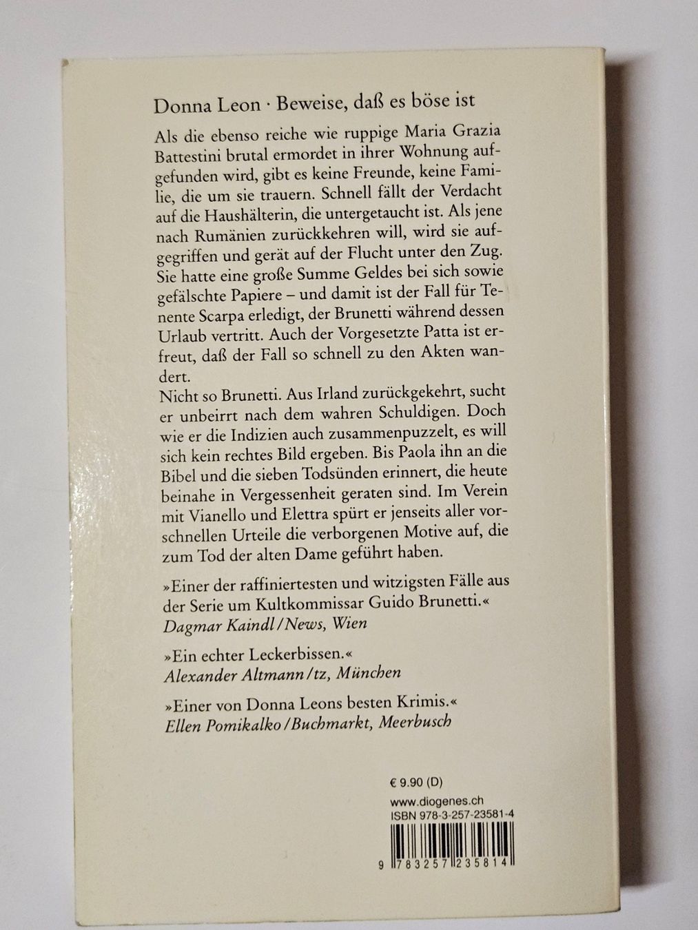 Libri: Donna Leon - Beweise, dass es böse ist – Usato da Oberdorf BL venduto da BaldenEagle 2