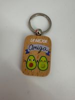 Holz Schlüsselanhänger "La Mejor Amiga"