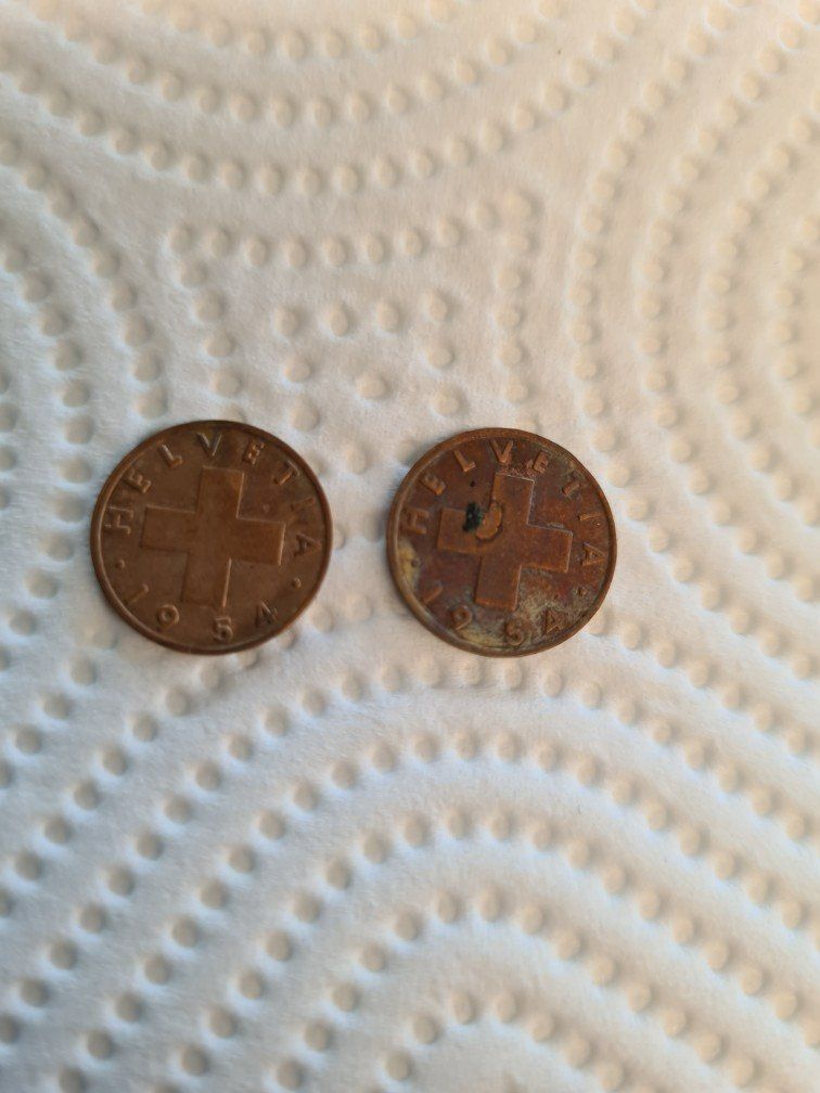 Tutti le monete: 2x 1 Räppler 1954 – Usato da Zell LU venduto da Jamaila
