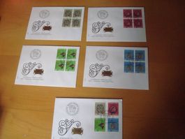 PP 1980 FDC Serie und 4er ab nur 75 RP