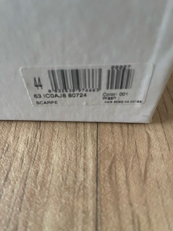 D&G Sneaker Gr. 44 Weiss/Silber Schuhe Turnschuhe Leder Mann 9