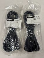 2x Verlängerungs Kabel / Stromkabel 2m schwarz (C316)