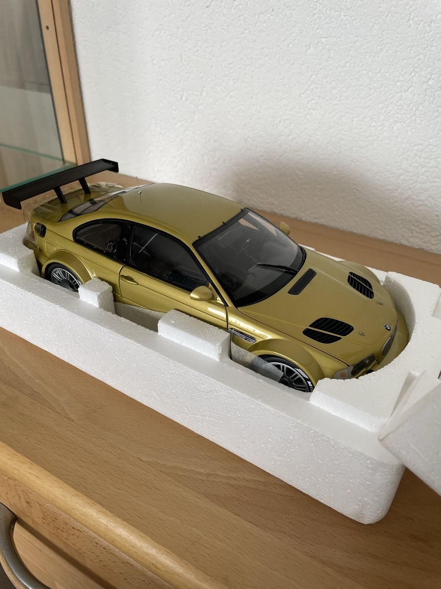 BMW Modellini d'auto: BMW m3 GTR Gold 1/18 – Nuovo e nell'imballaggio originale da Obergösgen venduto da Camaro_zl1