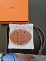 Barrette Hermès cuir marron état neuf avec boîte