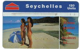 Telefonkarte Seychellen SEY-41 (708A) 2 Frauen am Strand