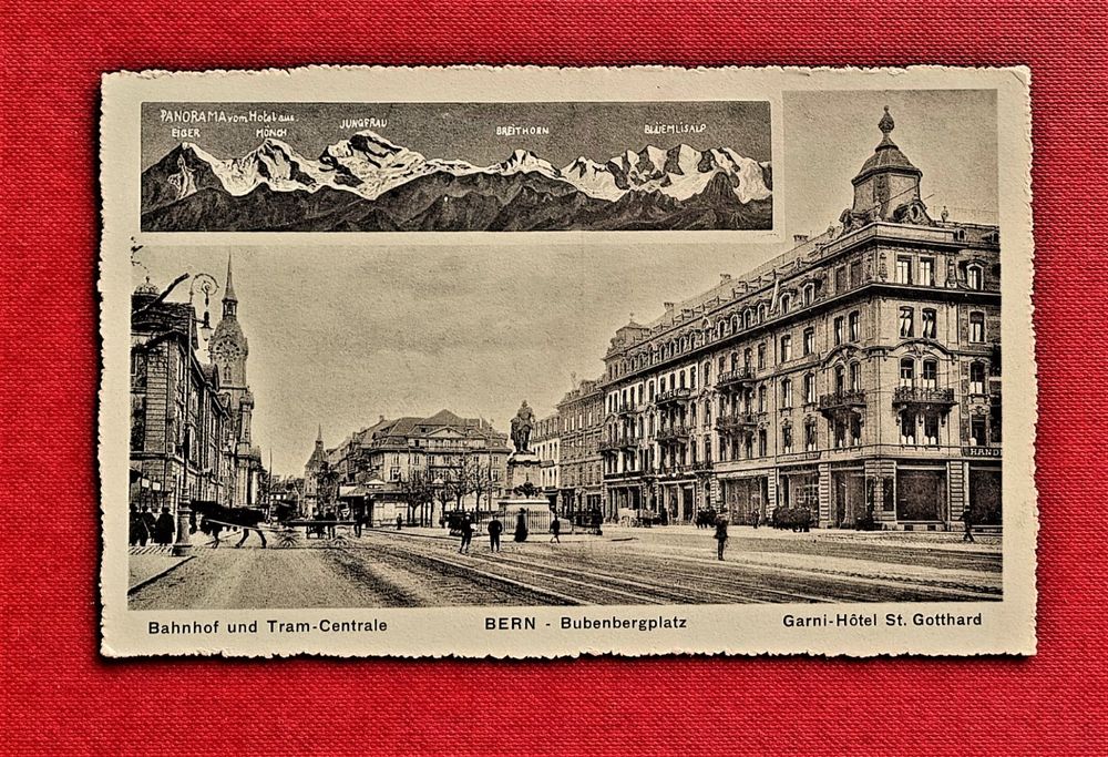 Bern - Bubenbergplatz - Bahnhof Und Tram Centrale - 1919 | Kaufen Auf ...