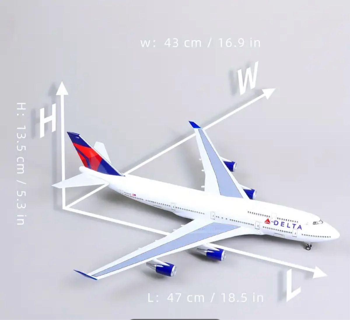 Boeing Modellbausätze & Standmodelle: Boeing B747 Delta Airlines Modell 1:160 – Neu und originalverpackt aus Thun von tulu_1995 2
