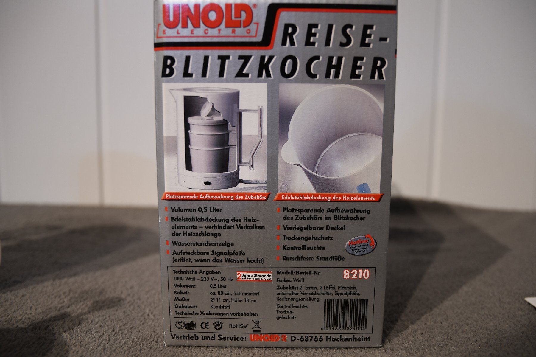 Bollitori: UNOLD Reisekocher – Nuovo e nell'imballaggio originale da Niederrohrdorf venduto da Voase 3