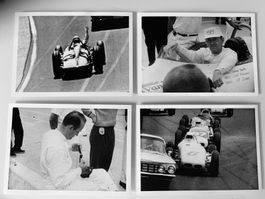 4 Fotos 1960 Eddie Sachs in Indianapolis