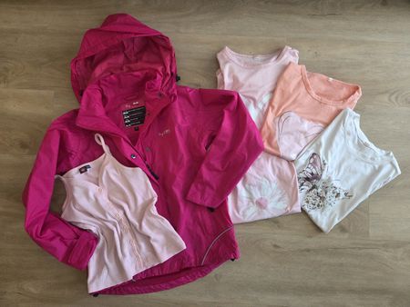 Pinkes Mädchen Kleiderpaket, 6 Teile, Grösse 146/152
