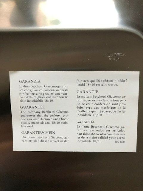 Piatti di portata: Glas-Teller & Inox-Tablar – Usato da Zürich venduto da AustinSxsw 5