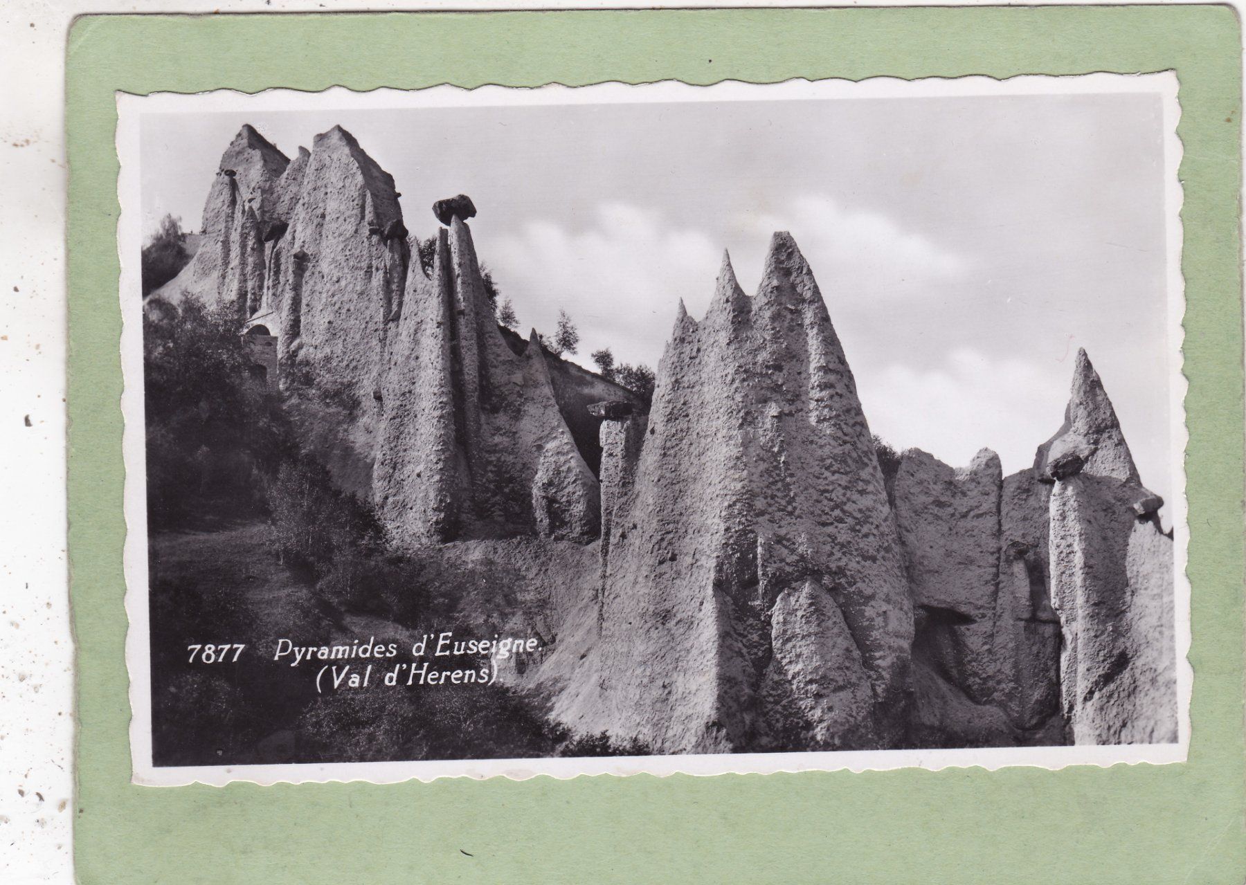 Ansichtskarten: Pyramides d' Euseigne  Val d' Herens – Gebraucht aus Herisau von Lisegrat2008