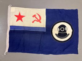 Drapeau marine de plongée URSS 1985 bon état