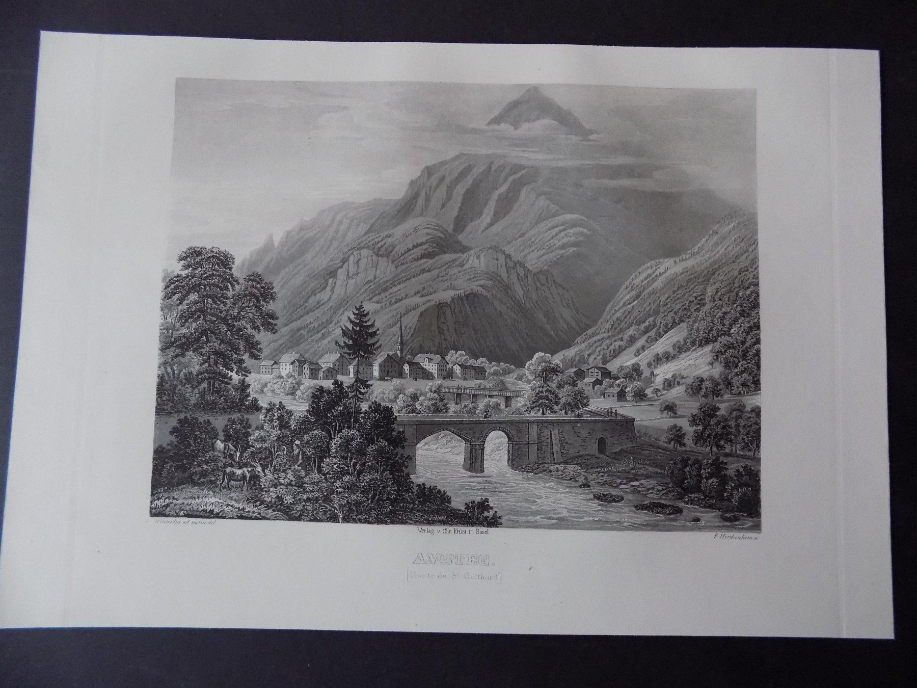 Gravures: Amsteg Uri – D'occasion à Risch par Rischli15