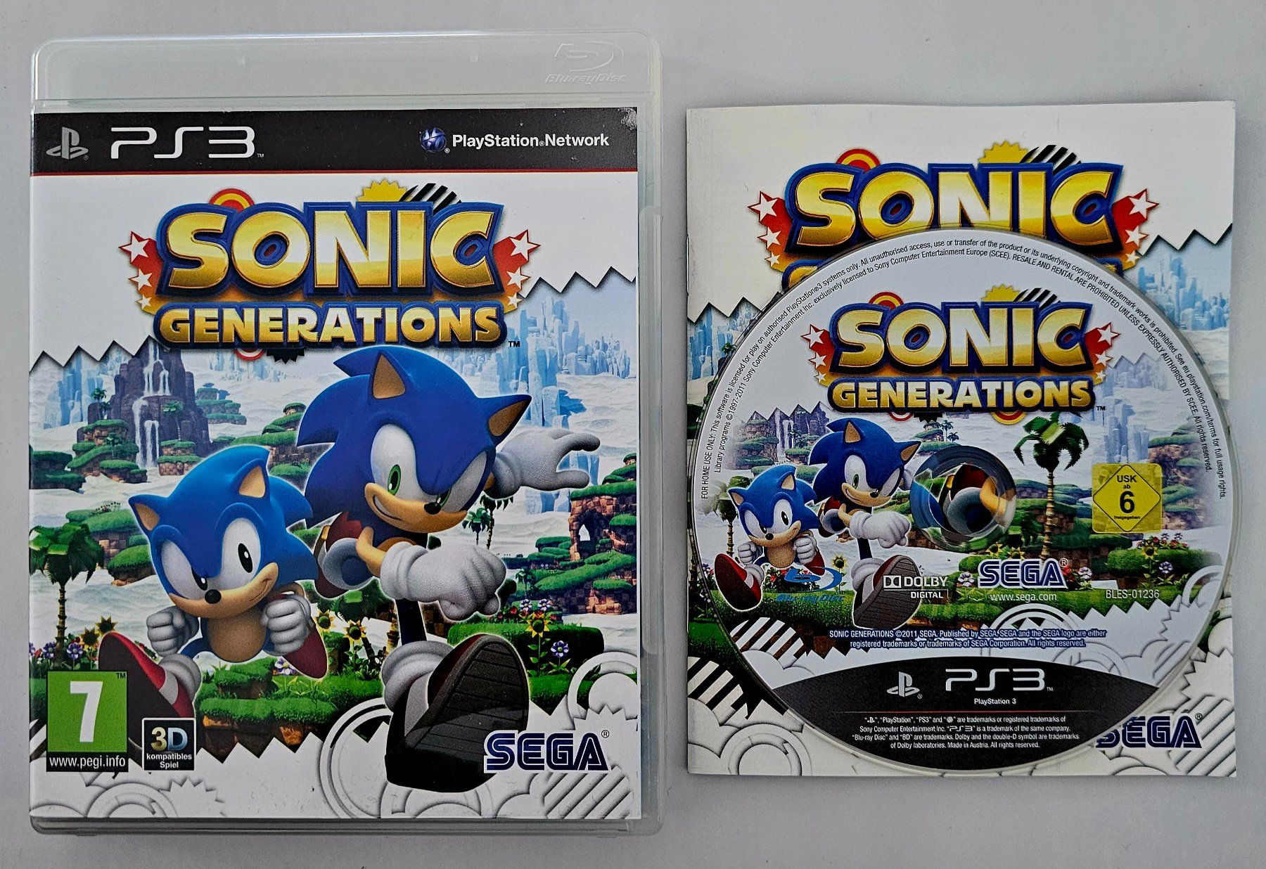 Sony Spiele: Sonic Generations (PS3) – Gebraucht aus Holziken von Miglioregamesnmore