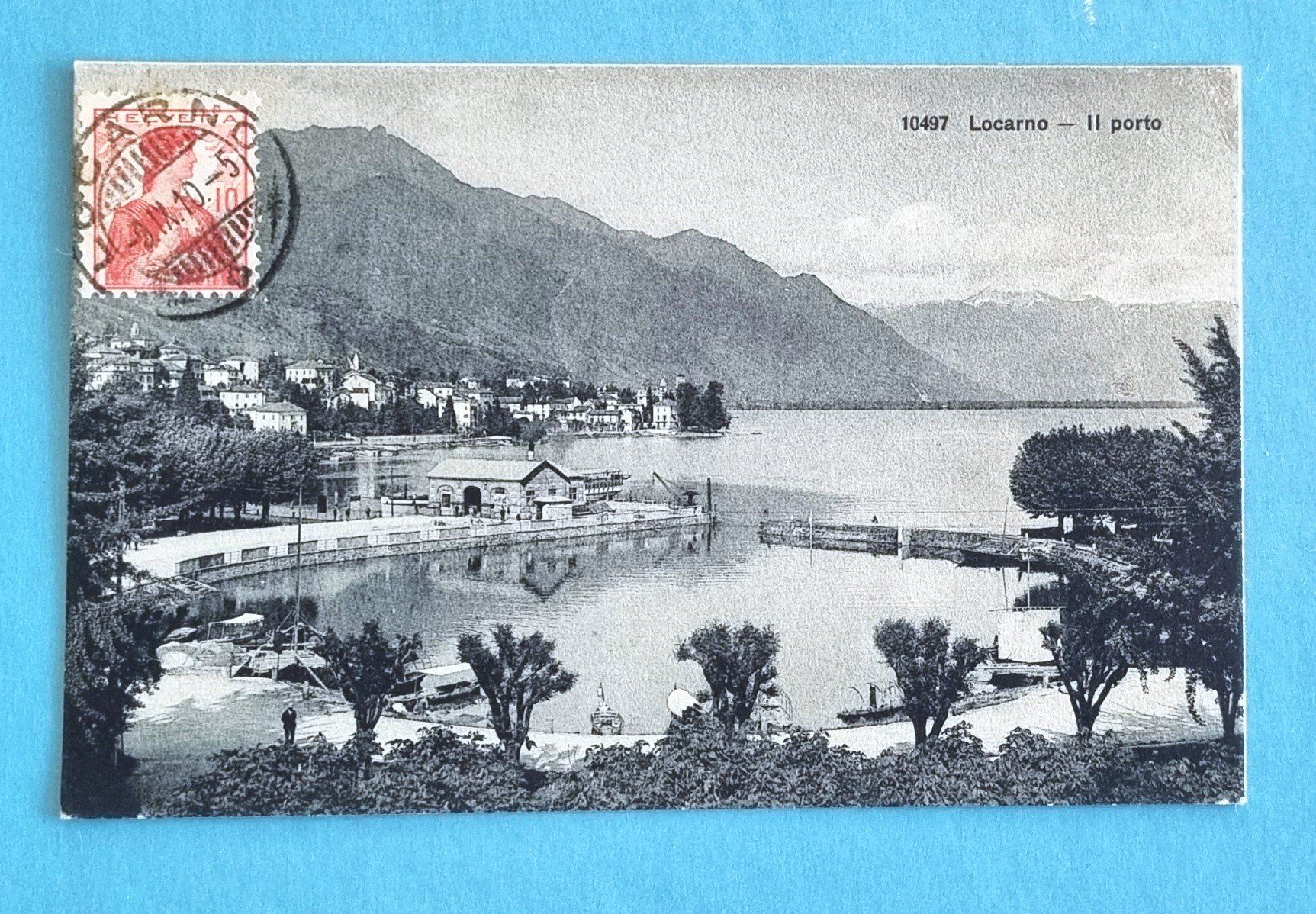 Cartoline postali: Locarno - Il Porto - 1910 – Usato da Rothrist venduto da RROENK
