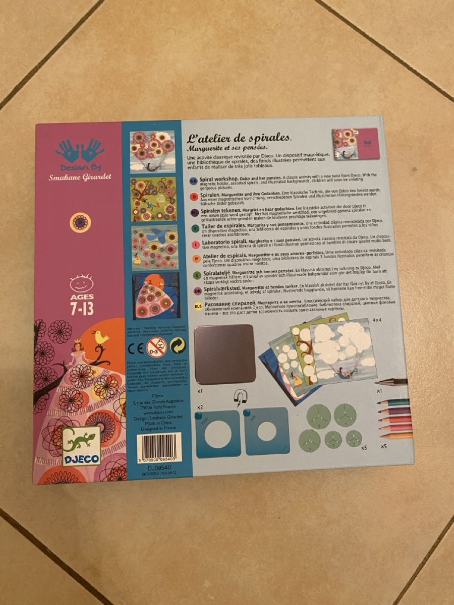 Djeco Kit bricolage: Kit dessin créatif spirales – Nuovo (secondo la descrizione) da Arzier-Le Muids venduto da ma_gd4 1