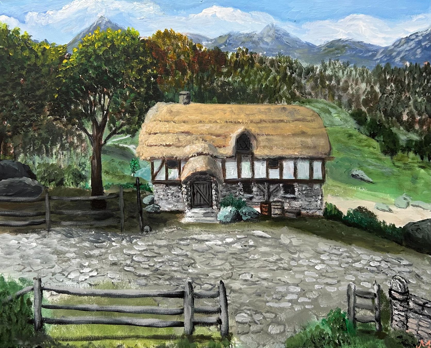 Dipinti: Taverne Gemälde 40x50cm – Nuovo e nell'imballaggio originale da Pfäffikon SZ venduto da Andrei_Moro_Kunst