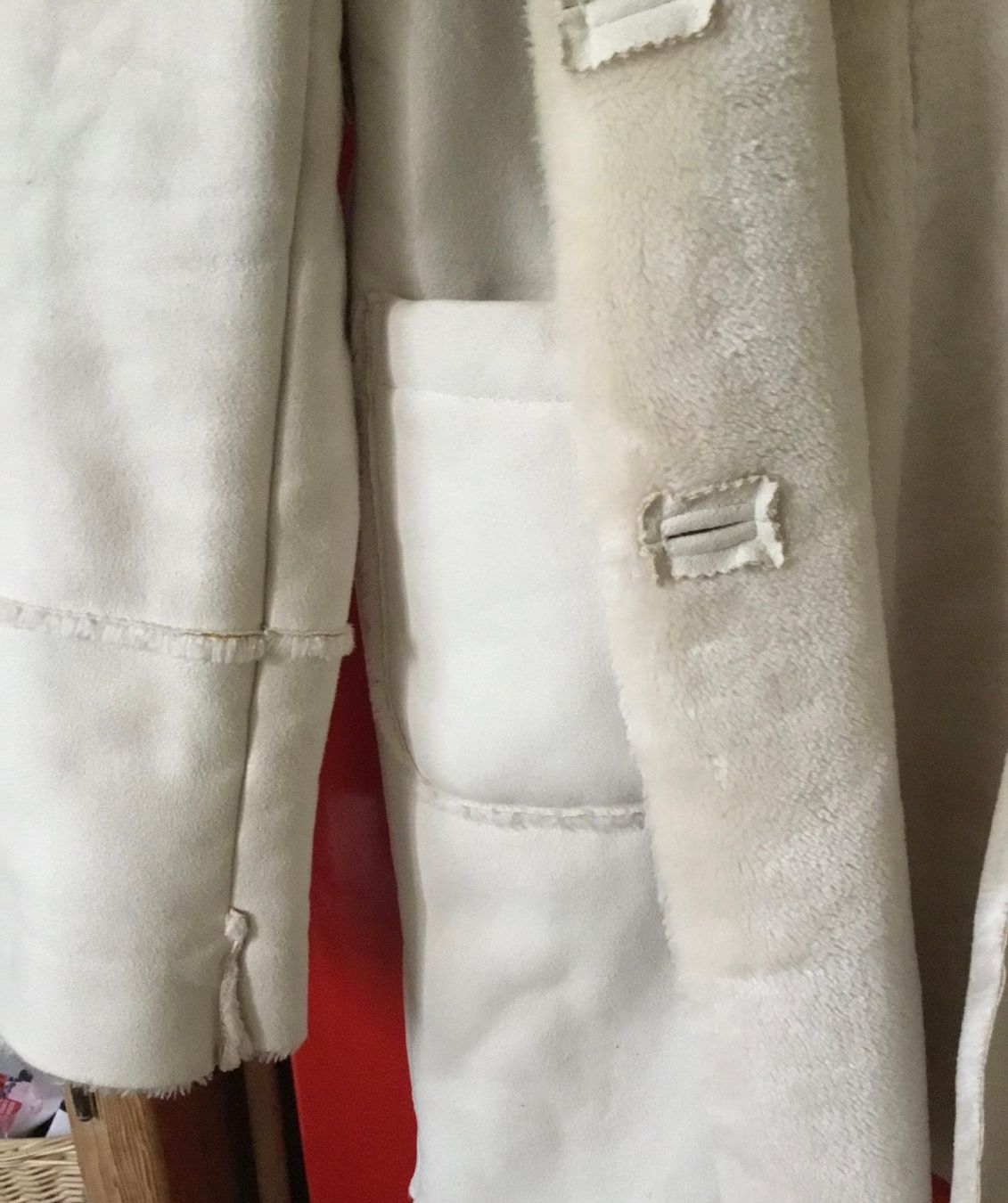 Essentiel Antwerp Mäntel: Wintermantel weiss Lammfell-Optik kuschelig – Neu (gemäss Beschreibung) aus Wettswil von ann_hd9g 6