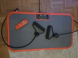 Vibrationsplatte Vibroshaper orange mit Fernbedienung