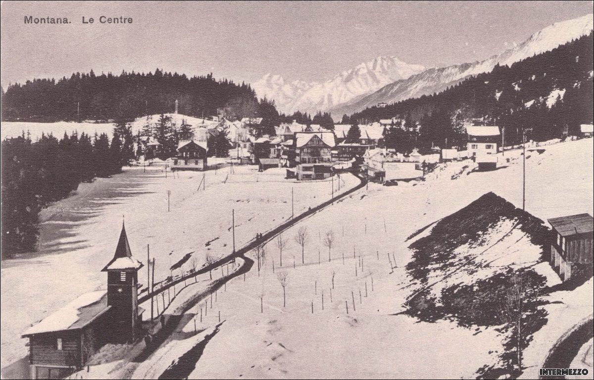 Cartoline postali: Montana VS // Le Centre hiver Winter – Usato da Basel venduto da intermezzo12