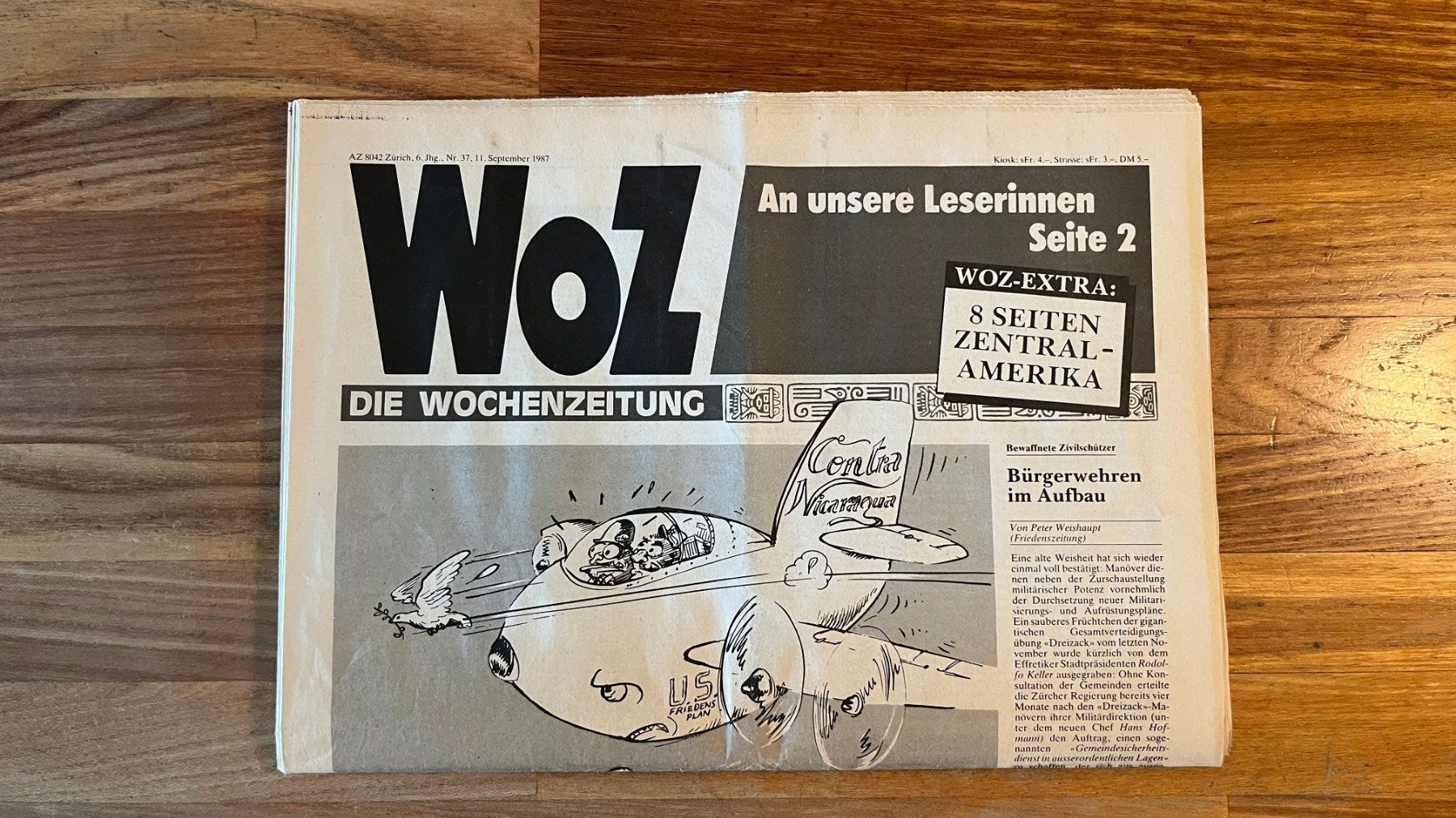 Riviste & Magazine: WoZ vom 11. Sept. 1987 – Usato da Aarau venduto da bk55
