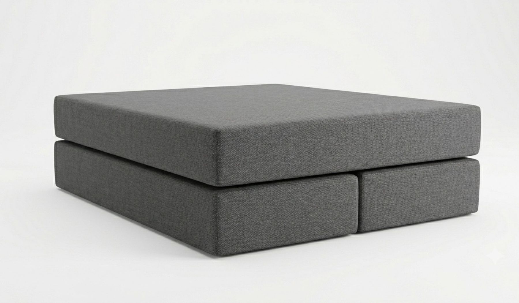 Lits: Boxspringbett grau 140x200cm – D'occasion à Murten par DesSellingSpace 2