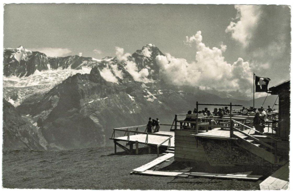 Ansichtskarten: AK Grindelwald Berg-Restaurant First – Gebraucht aus Zürich von tol_b7c7