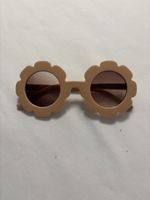 Sonnenbrille Blumenform Kinder neu beige