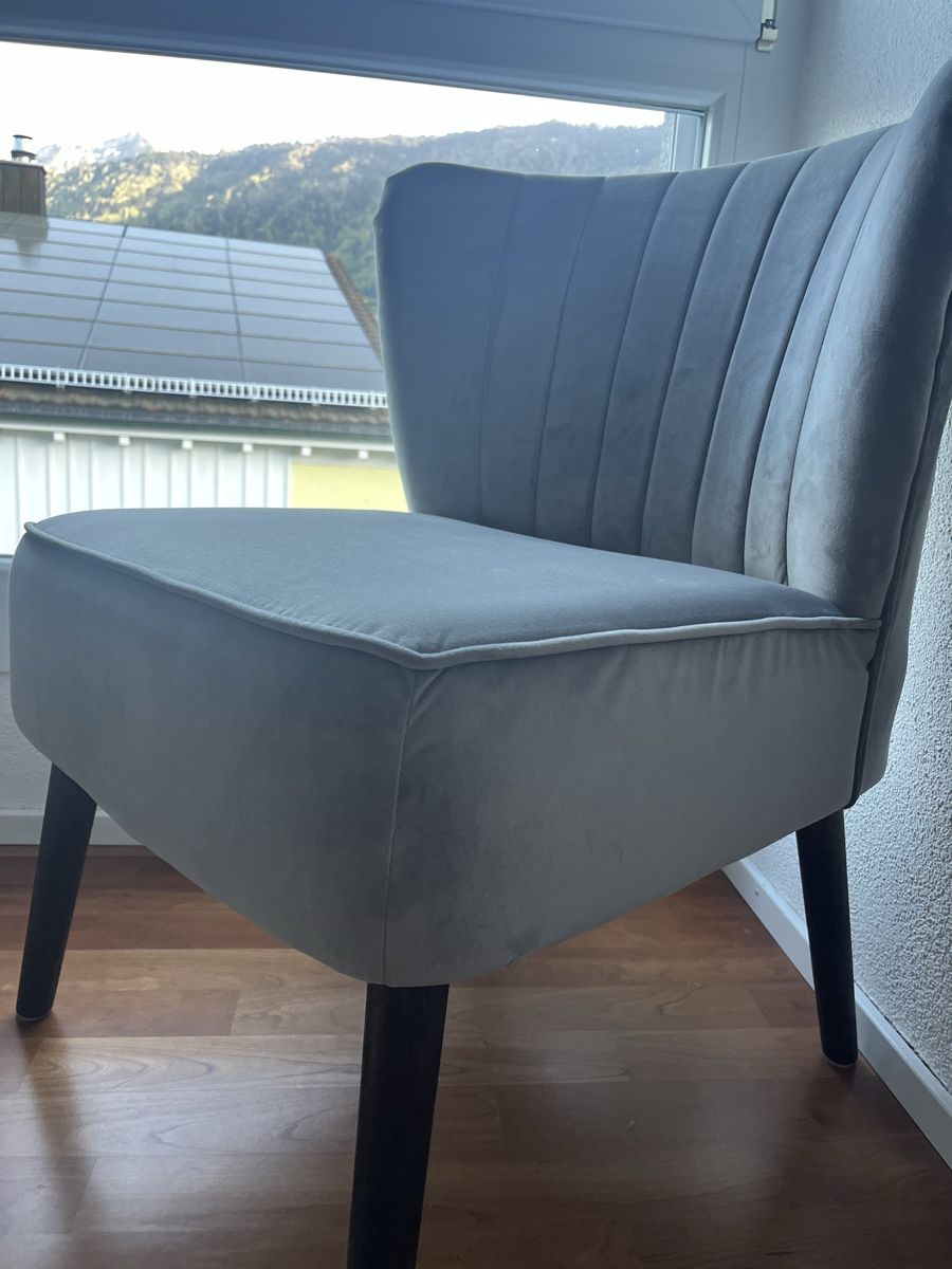 Sedie: Sessel Samt/Velours Hell Grau/Blau – Usato da Oberarth venduto da pau_h8rf 4