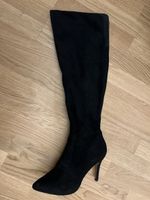 Black Suede Overknee Boots - Perfect for Winter!