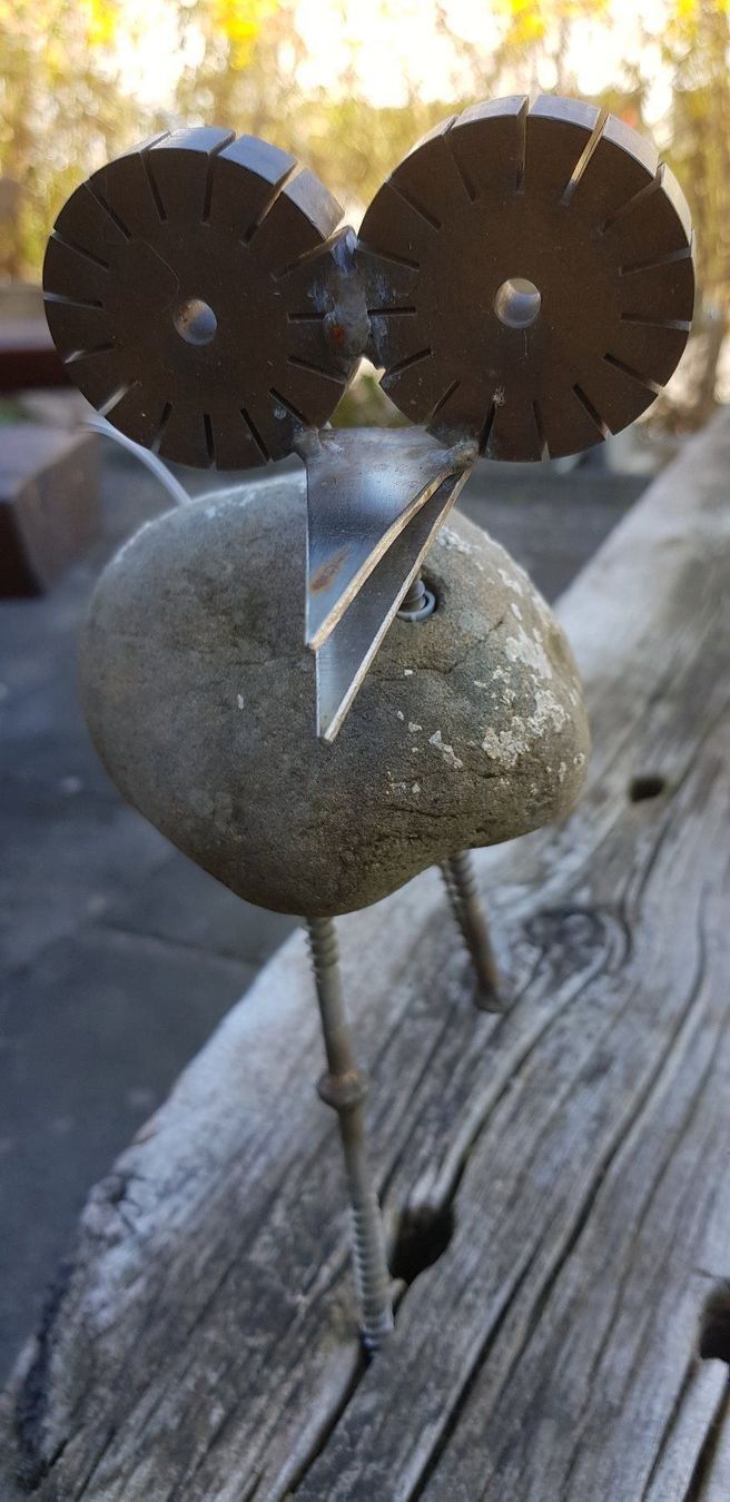 Sculptures & Statues: Stein-Metall Vogel – D'occasion à Schaffhausen par beny06 6