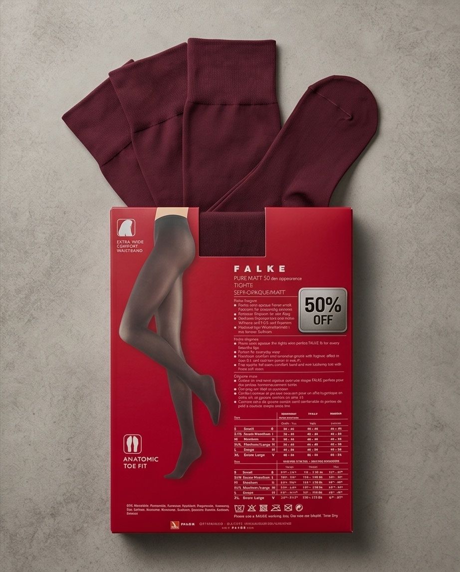 Falke Calze & Collant: Collant Falke  bordeaux - neuf - S – Nuovo e nell'imballaggio originale da Vuisternens-Romont venduto da gol_xp6p
