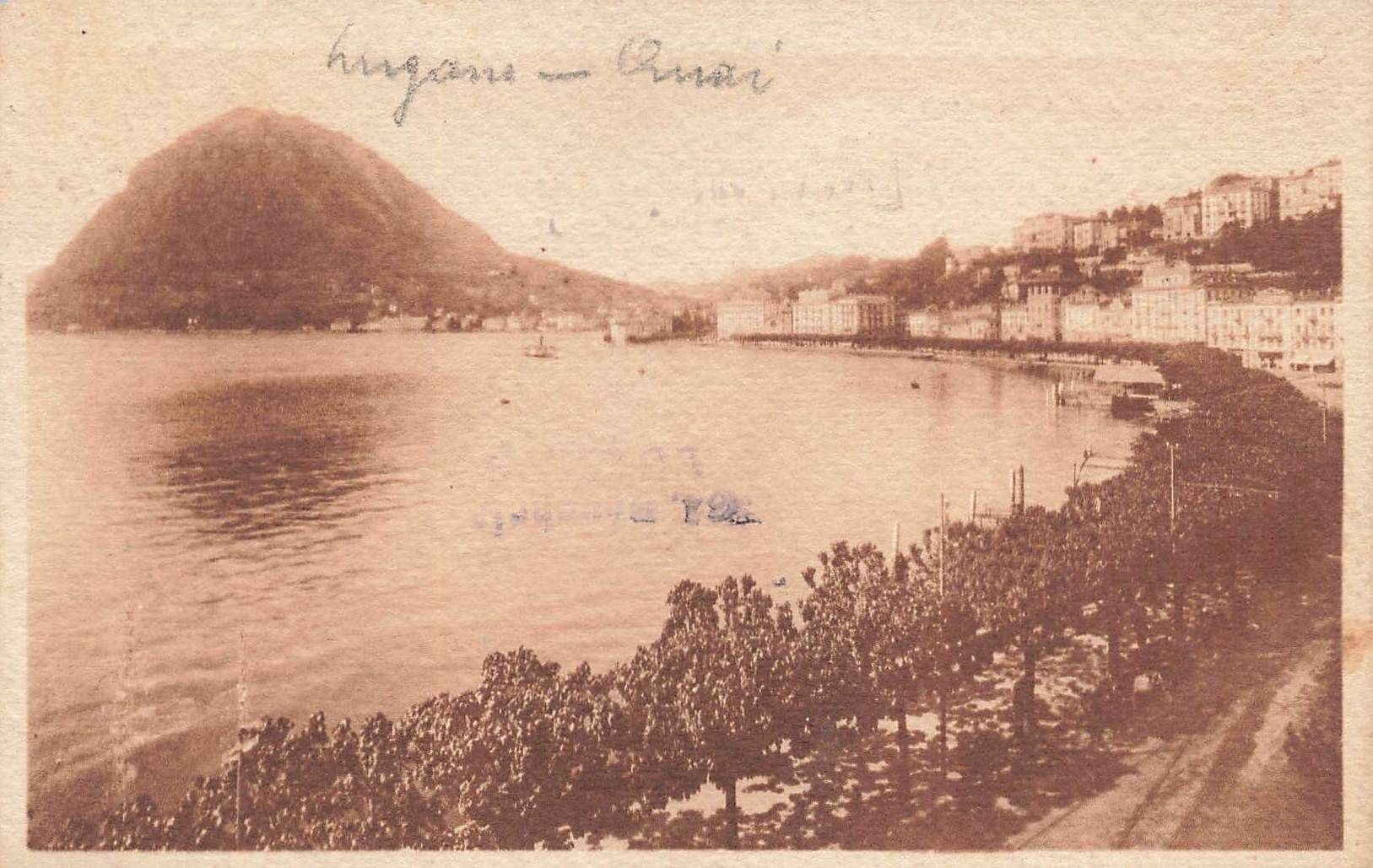 Ansichtskarten: Lugano – Gebraucht aus Biasca von Blenio71
