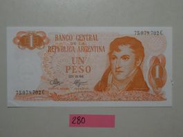 Un Peso Banco Central De La Republica Argentina
