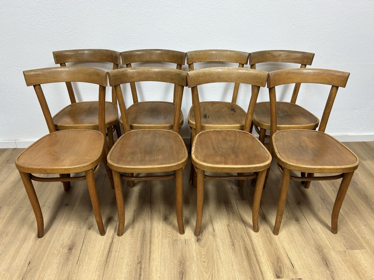 Thonet Sedie: 8er Set Thonet Bistrostühle – Usato da Basel venduto da MoebelSackmann 1
