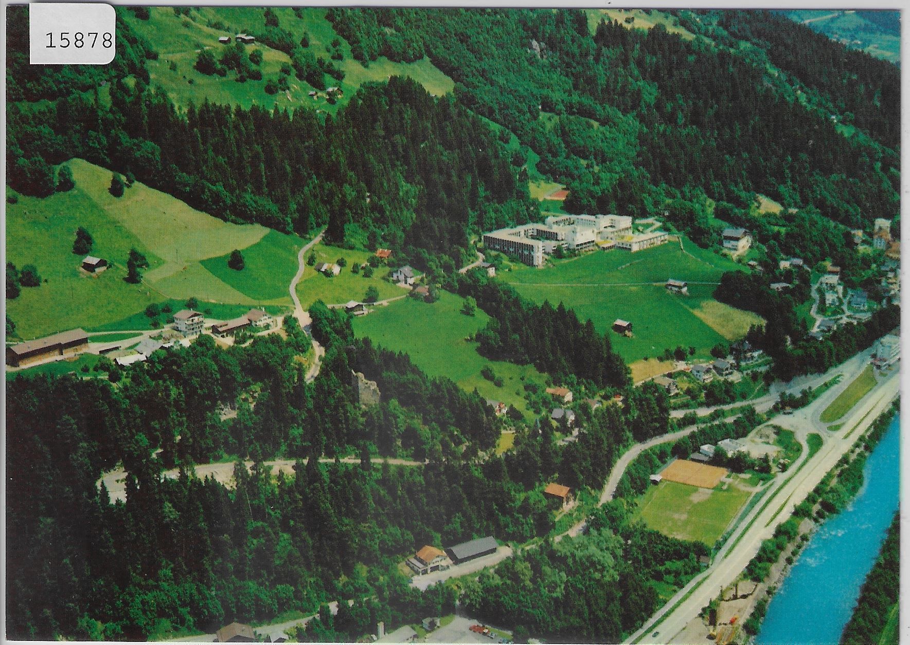 Cartoline postali: Flugaufnahme Illanz GR – Antico da Ettingen venduto da Kartenplanet