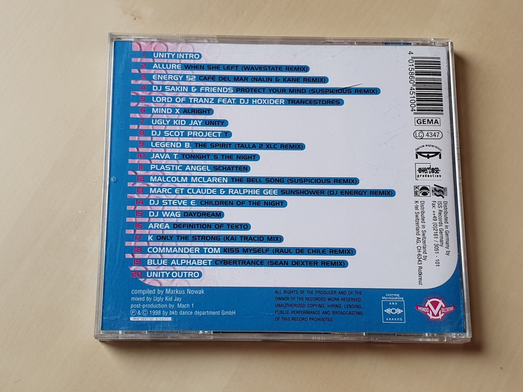 CDs: Unity 98 – D'occasion à Stansstad par collectorsshop 1