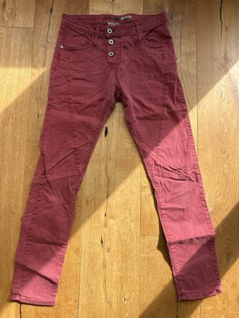 Damen Hose Please rotbraun, Grösse Small 