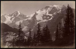 Fotografie Mürren, Blick auf Eiger, M