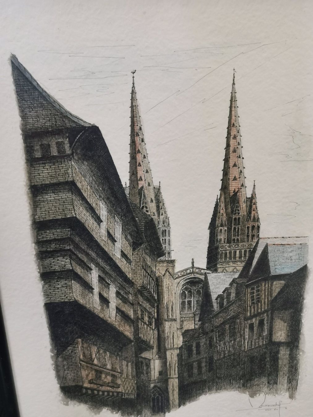 Dipinti: QUIMPER DESSIN SIGNÉ ET DATÉ 80 – Usato da Genève venduto da Qanil77 4