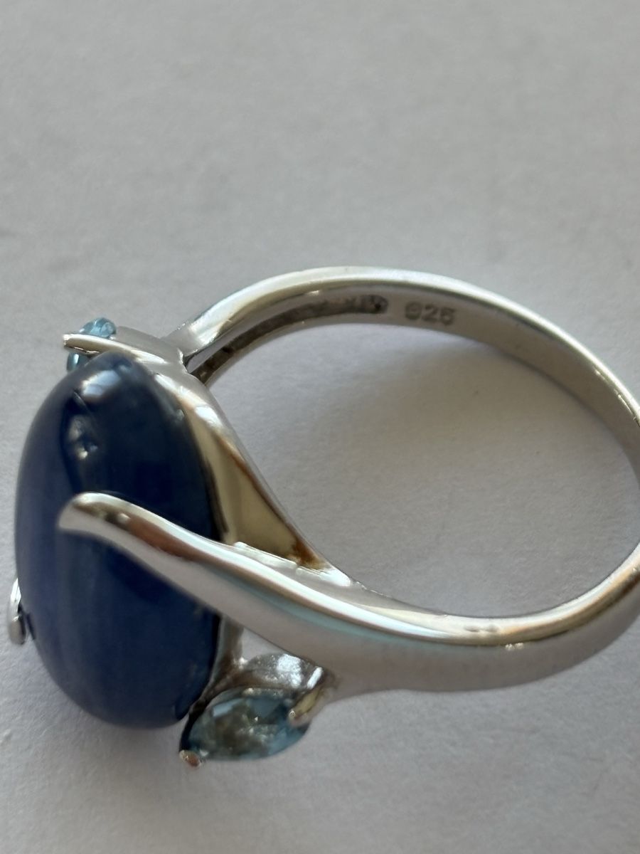 Ringe: Ring Silber 925 mit blauem Stein – Gebraucht aus Langnau am Albis von flusspflege 5