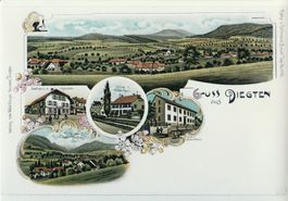 Gruss aus Diegten -  Ansicht um 1900 im Format A4,  keine AK