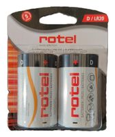 2 Stück ROTEL Alkaline Batterien D / LR20 NEU&OVP!